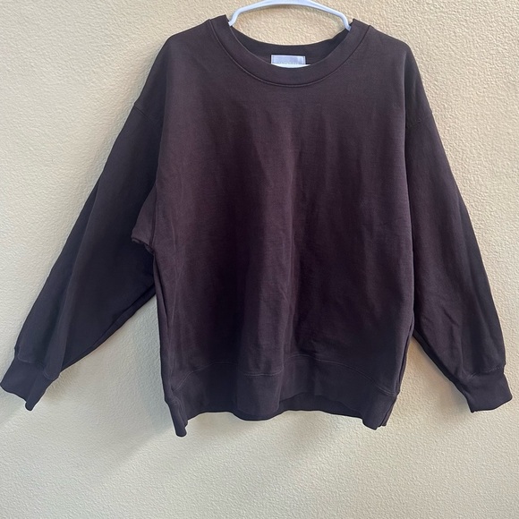 Talentless Women’s Oversized Crewneck Sweatshirt Brown Size Large/Extra Large - Picture 1 of 4